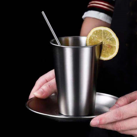 SMLIXE durable rustproof metal pint glass suited for indoor or outdoor hosting.