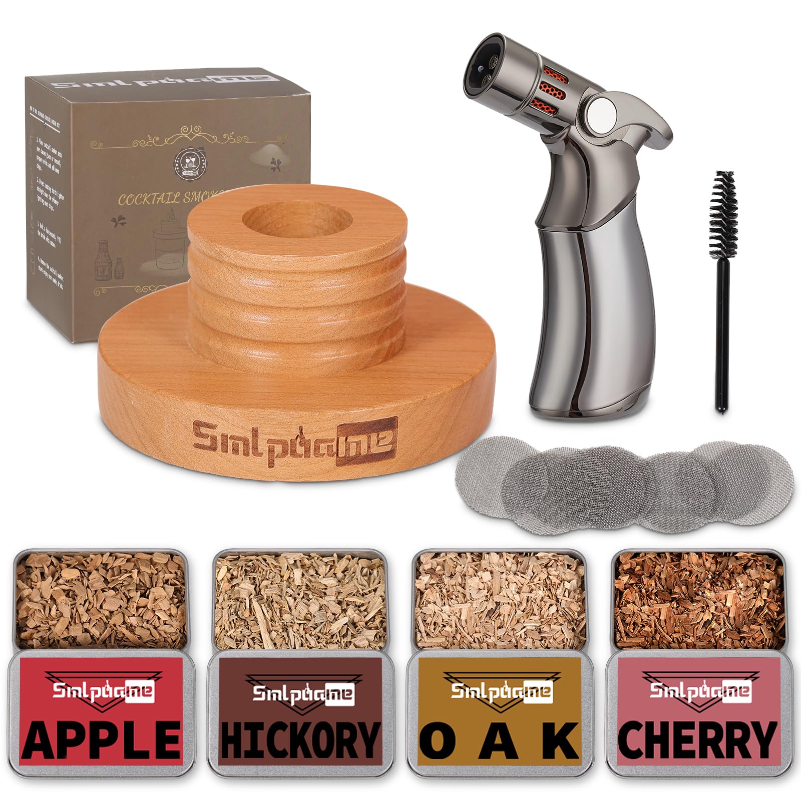 Smlpuame whiskey smoker kit with torch for elevated home cocktails.