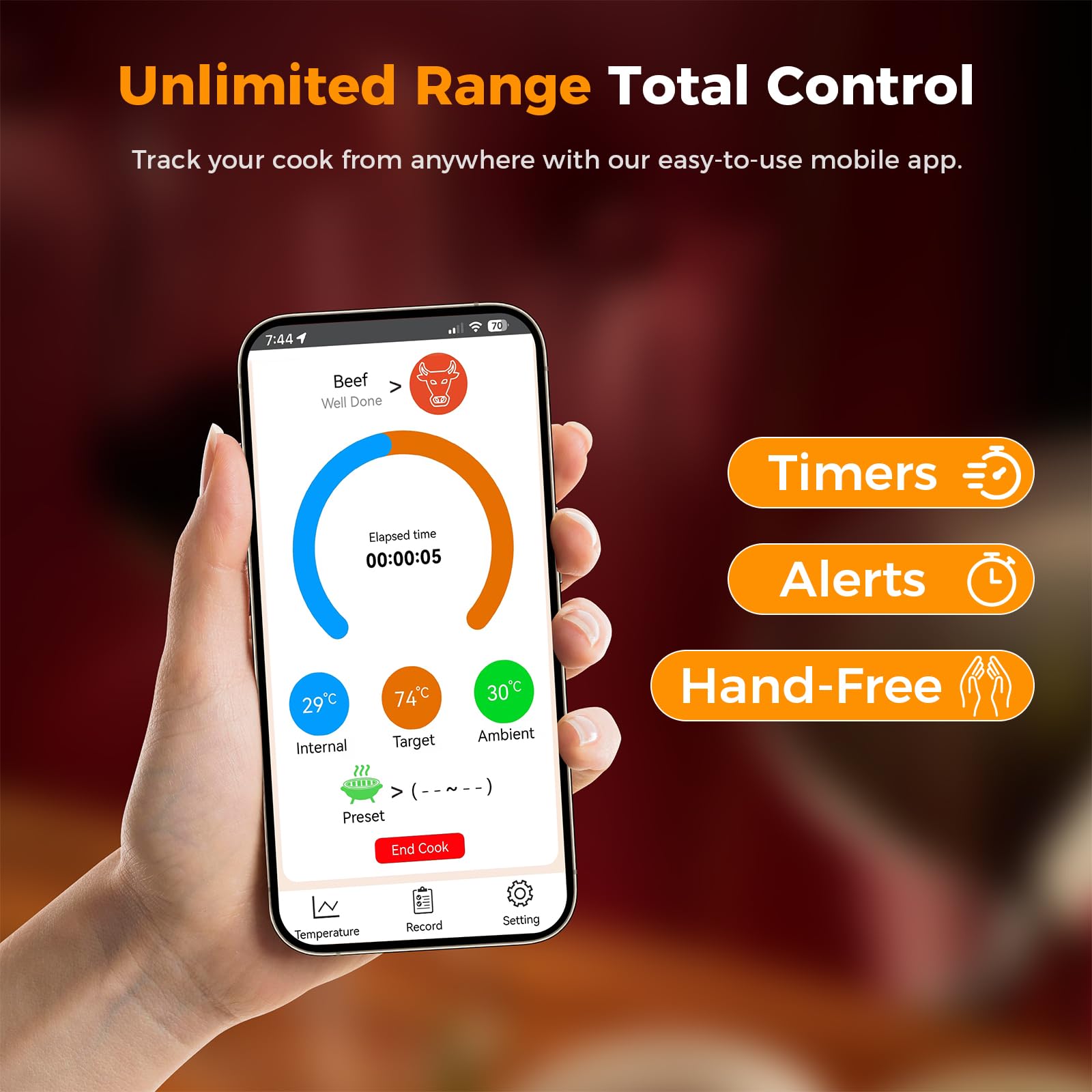 SMNQIUA app control guided cooking delivers step-by-step help.