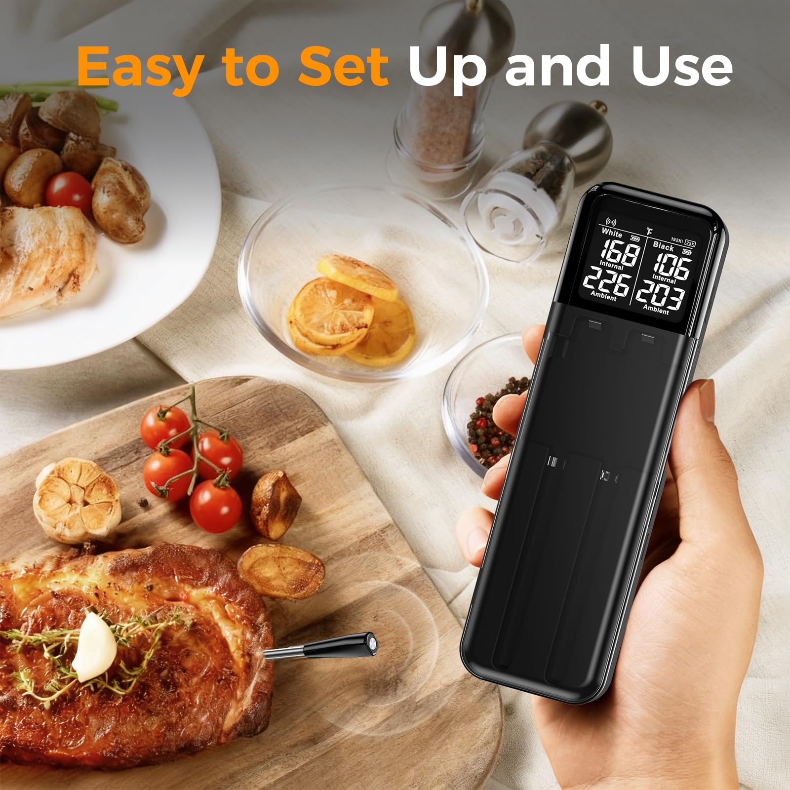 SMNQIUA fast charging battery for long cook sessions