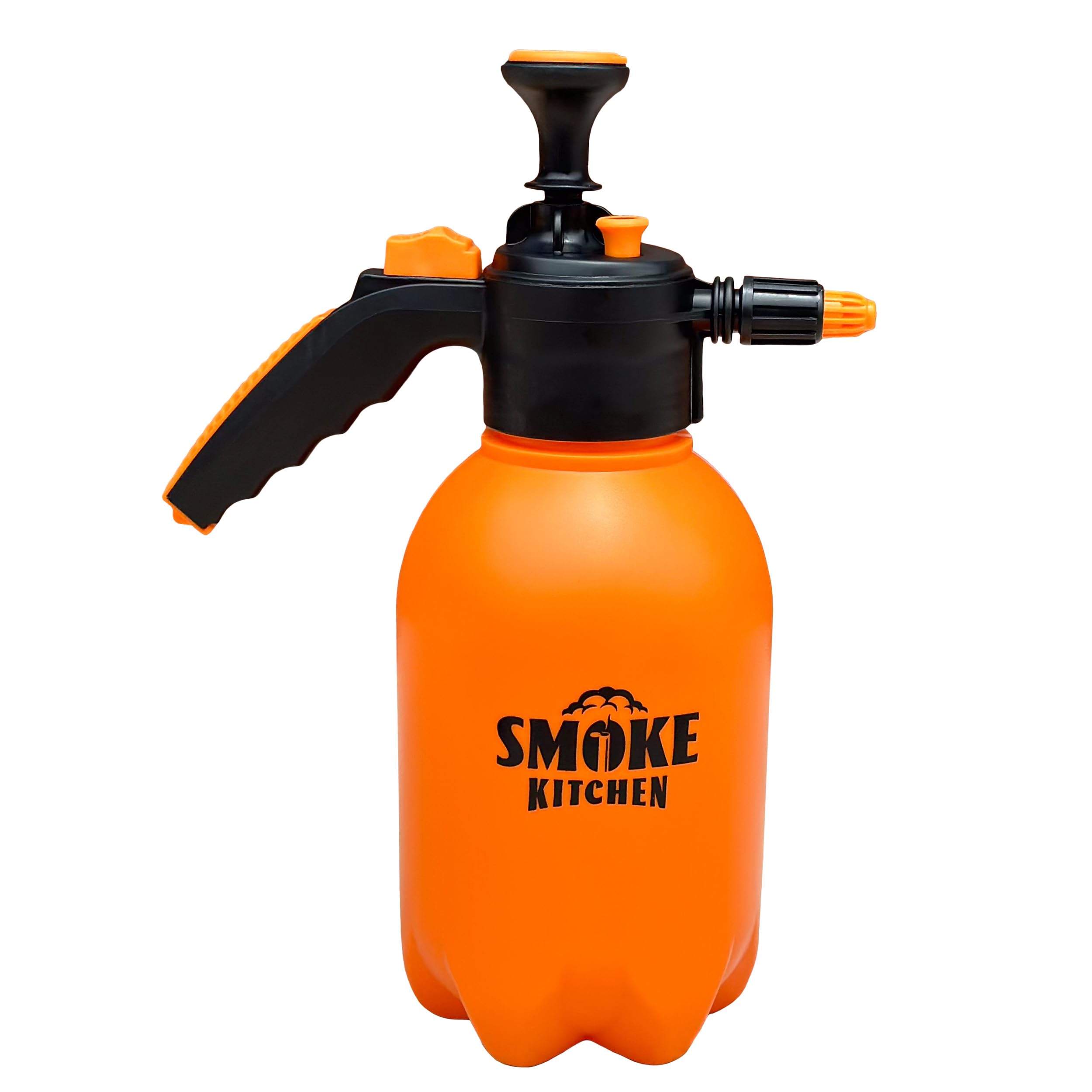 Smoke Kitchen BBQ Spray Bottle with adjustable nozzle for even spritzing on brisket.