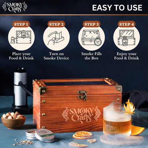 Cherry wood chips jar adds rich smoke for desserts and meats.