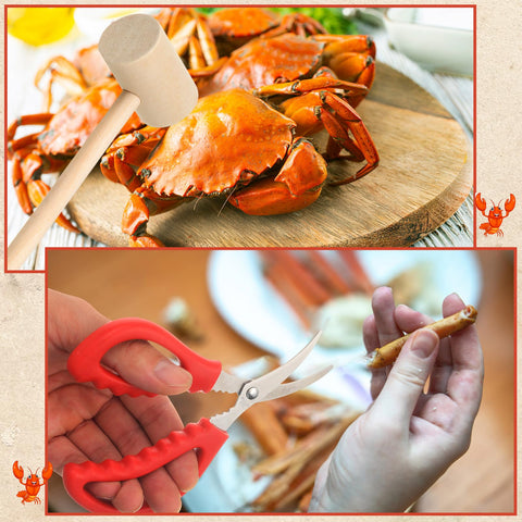 SmoothNovelty red and white tablecloth on a festive seafood setup