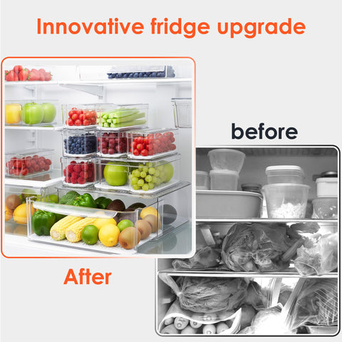 SMRCAD durable PET plastic bins keep pantry tidy and accessible