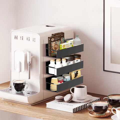 SMRCAD deep shelves fit standard spice bottles.
