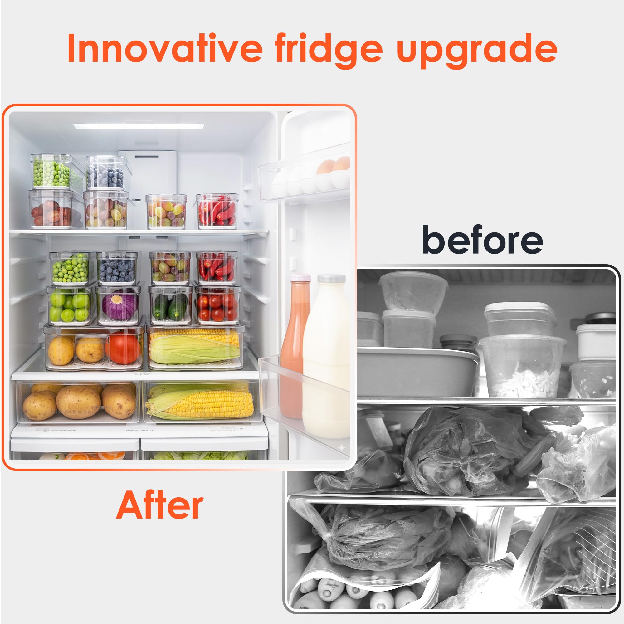 SMRCAD easy-grip handles on bins simplify moving and rearranging pantry.