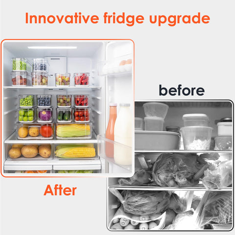 SMRCAD easy-grip handles on bins simplify moving and rearranging pantry.