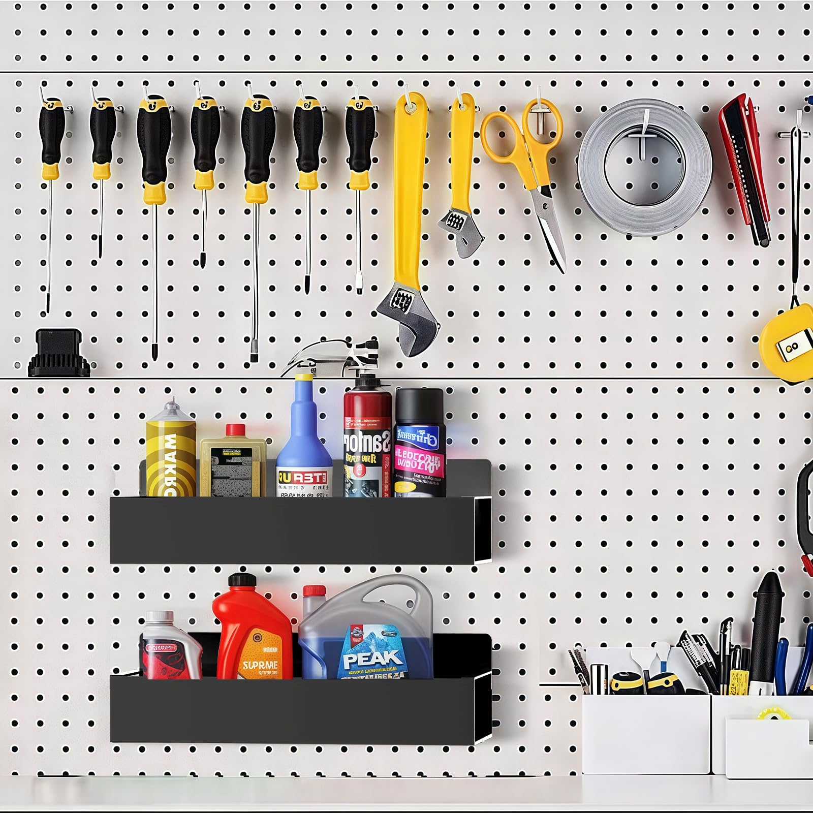 SMRCAD on-fridge storage reduces cabinet clutter.