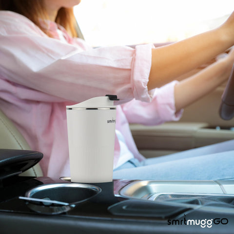 SmrtMugg GO keeps drinks in the perfect temperature zone