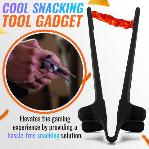 SNACTIV PRO finger chopsticks with Shark Tank approval highlighting innovative snacking.