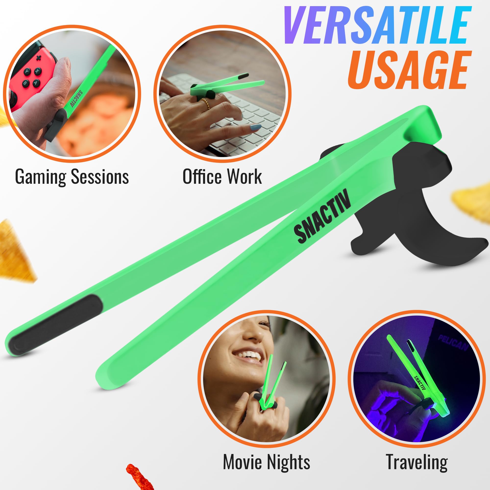 SNACTIV Pro features flexible finger slots for a personalized fit.