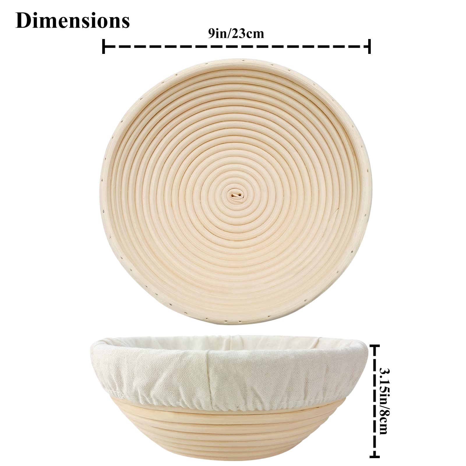 SnailDigit Banneton dust flour for reliable proofing.