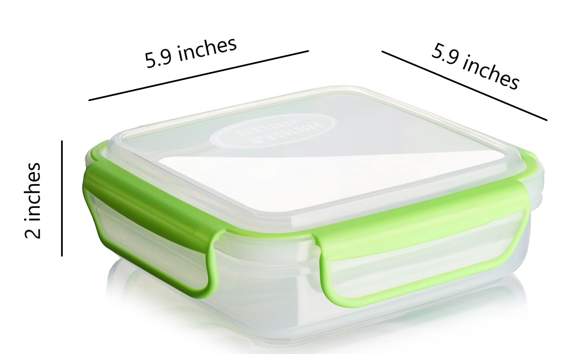 Snap Fresh dishwasher-safe top and bottom parts for easy cleaning.
