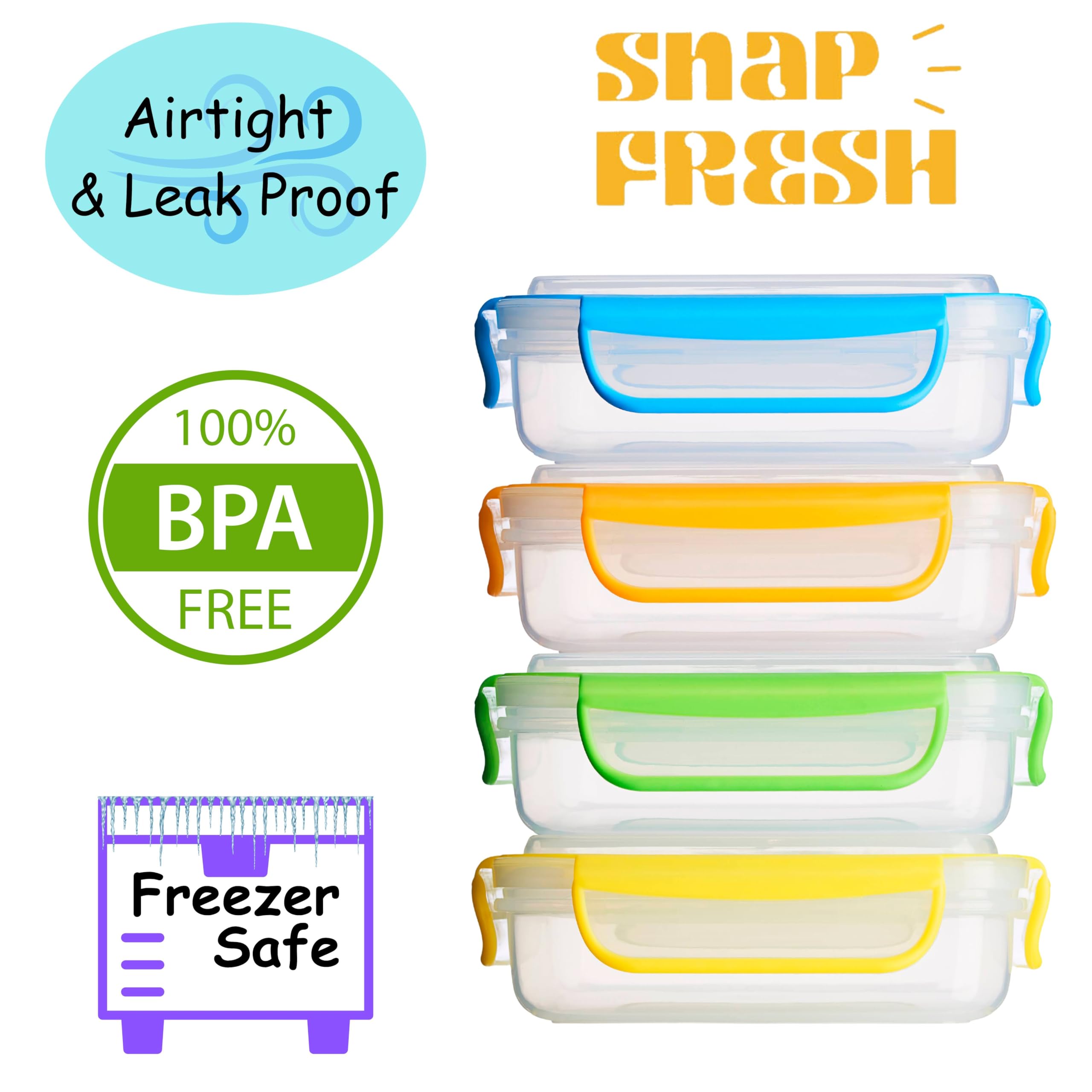 Snap Fresh microwave-safe bottom for reheating meals on the go.