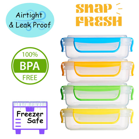 Snap Fresh microwave-safe bottom for reheating meals on the go.