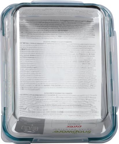 Snapware lid fitting both glass and plastic vessels for versatility.
