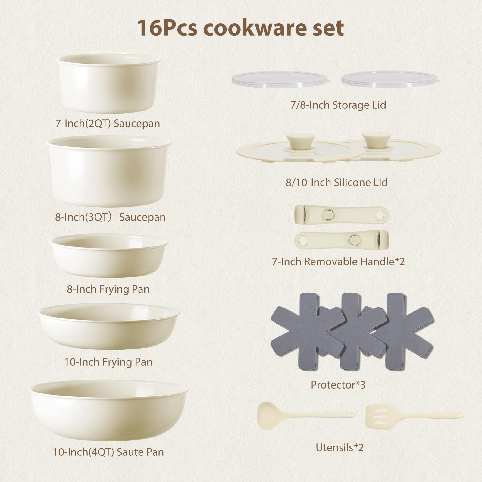 Snowclad induction-compatible cookware heats evenly on various stoves.