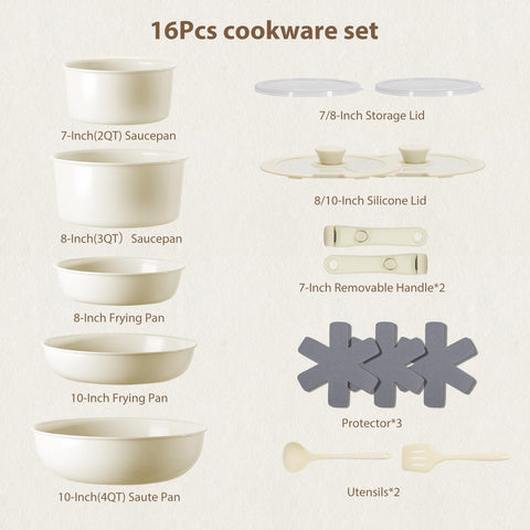 Snowclad induction-compatible cookware heats evenly on various stoves.