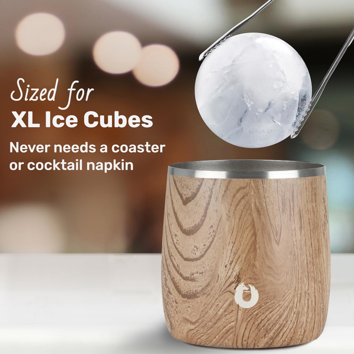 Snowfox dishwasher-safe whiskey glasses simplify cleanup after gatherings.