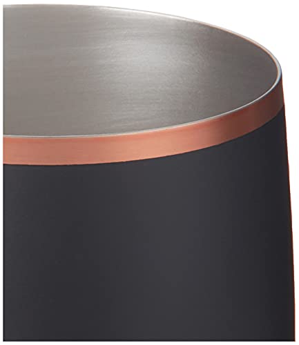 Snowfox elegant black and gold accented glass adds style to home bars.