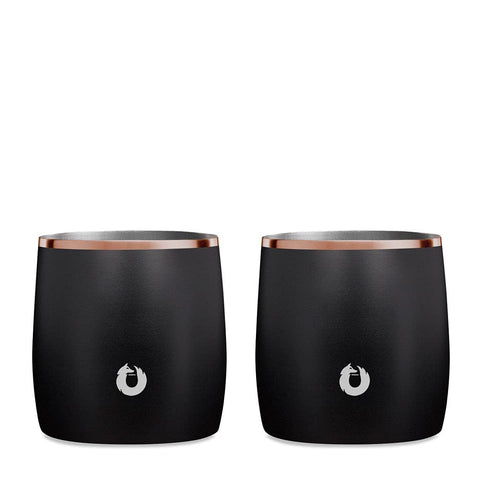Snowfox premium vacuum-insulated whiskey rocks glass pair keeps drinks cold longer.