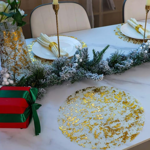 Snowkingdom disposable placemats for parties simplify cleanup