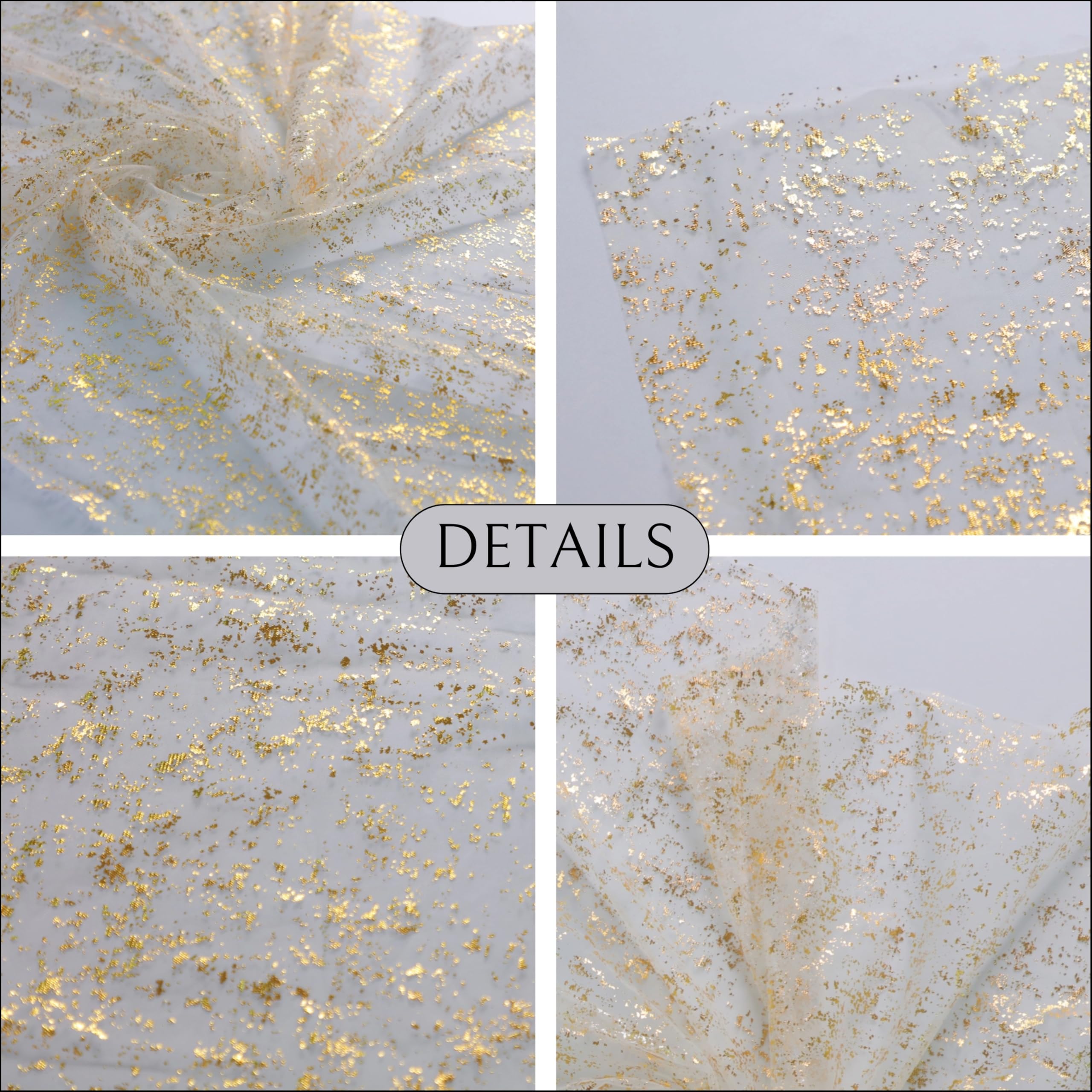 Snowkingdom gold runner decorates wedding arches with romantic shine.