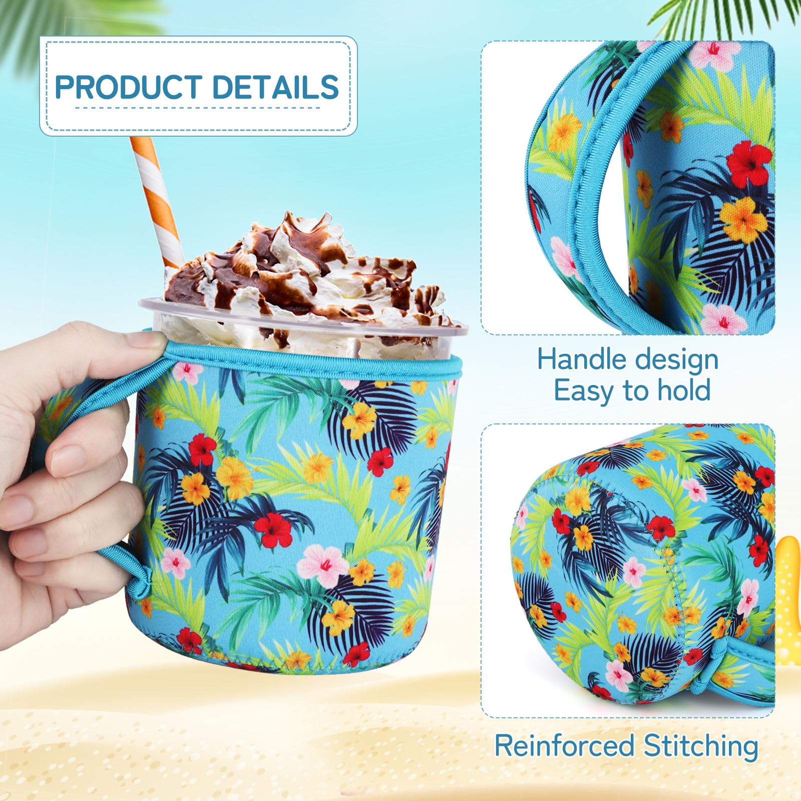Snowso colorful ice cream sleeves offering easy color identification and style