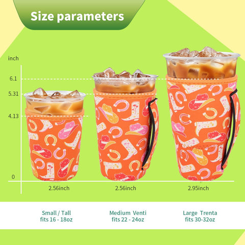 Snowso Cowgirl 22oz sleeve with handle helps grip larger cups securely.