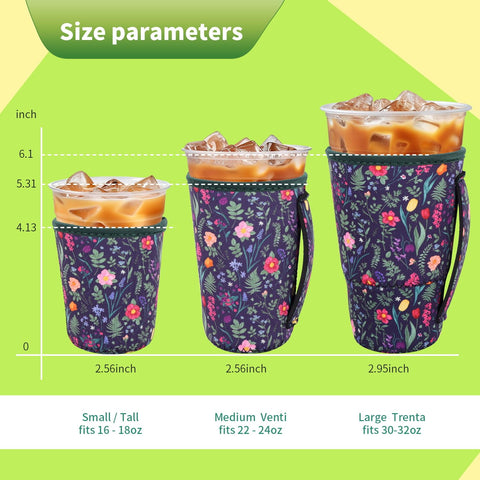 Snowso iced sleeve with handle for 22-24oz cups offers easy grip