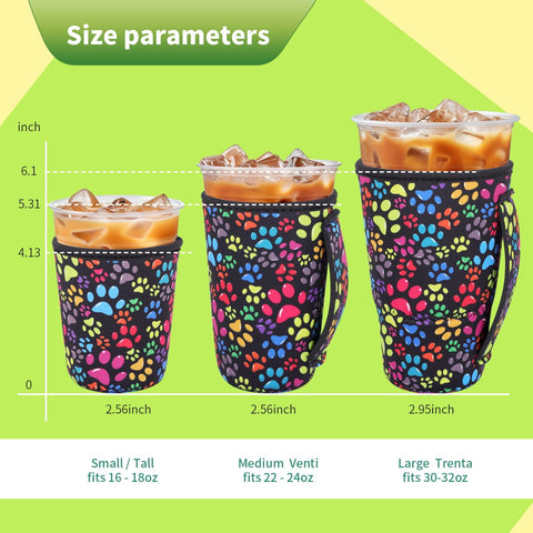 Snowso medium sleeve with handle offers easy grip for larger cups