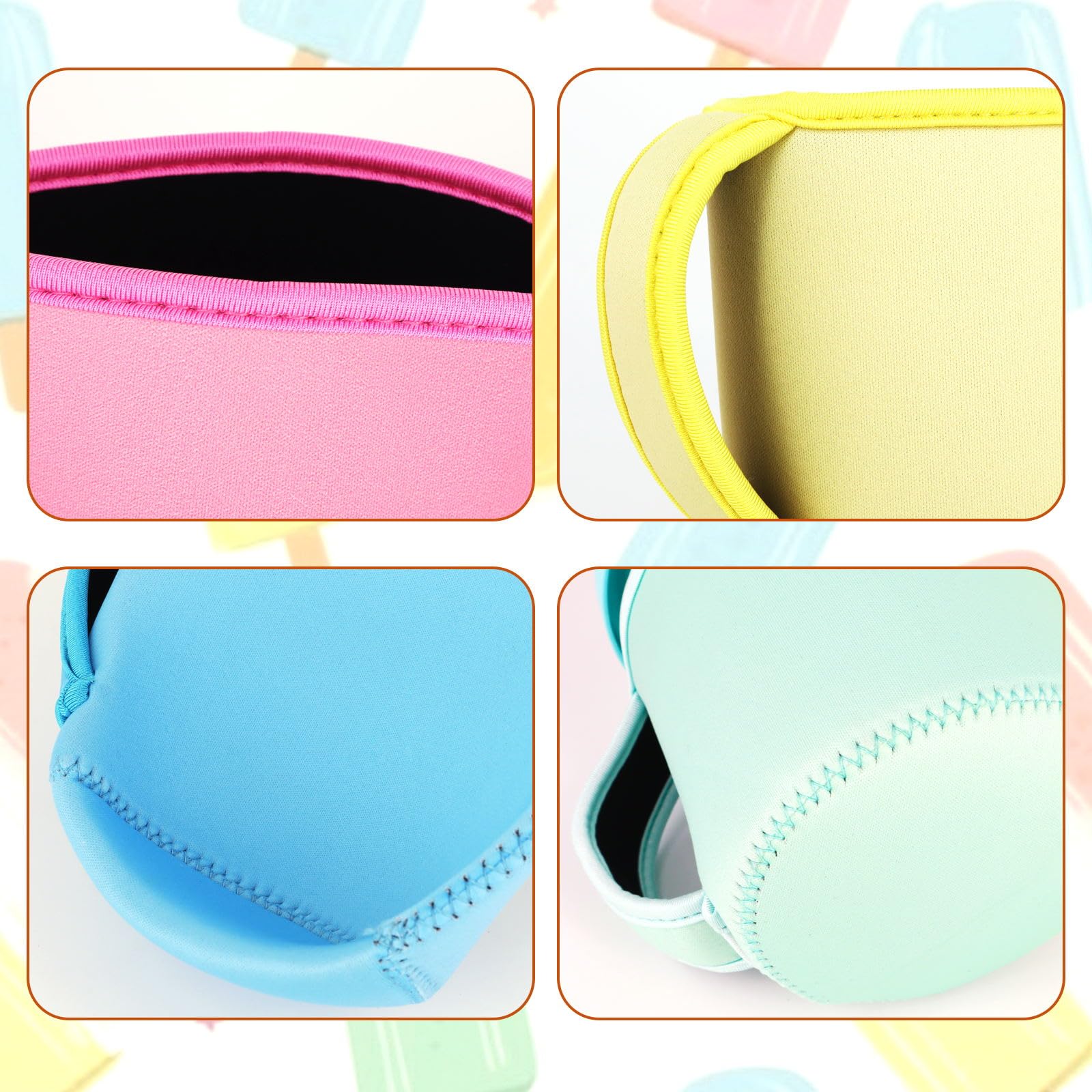 Snowso reusable machine washable ice cream sleeve set