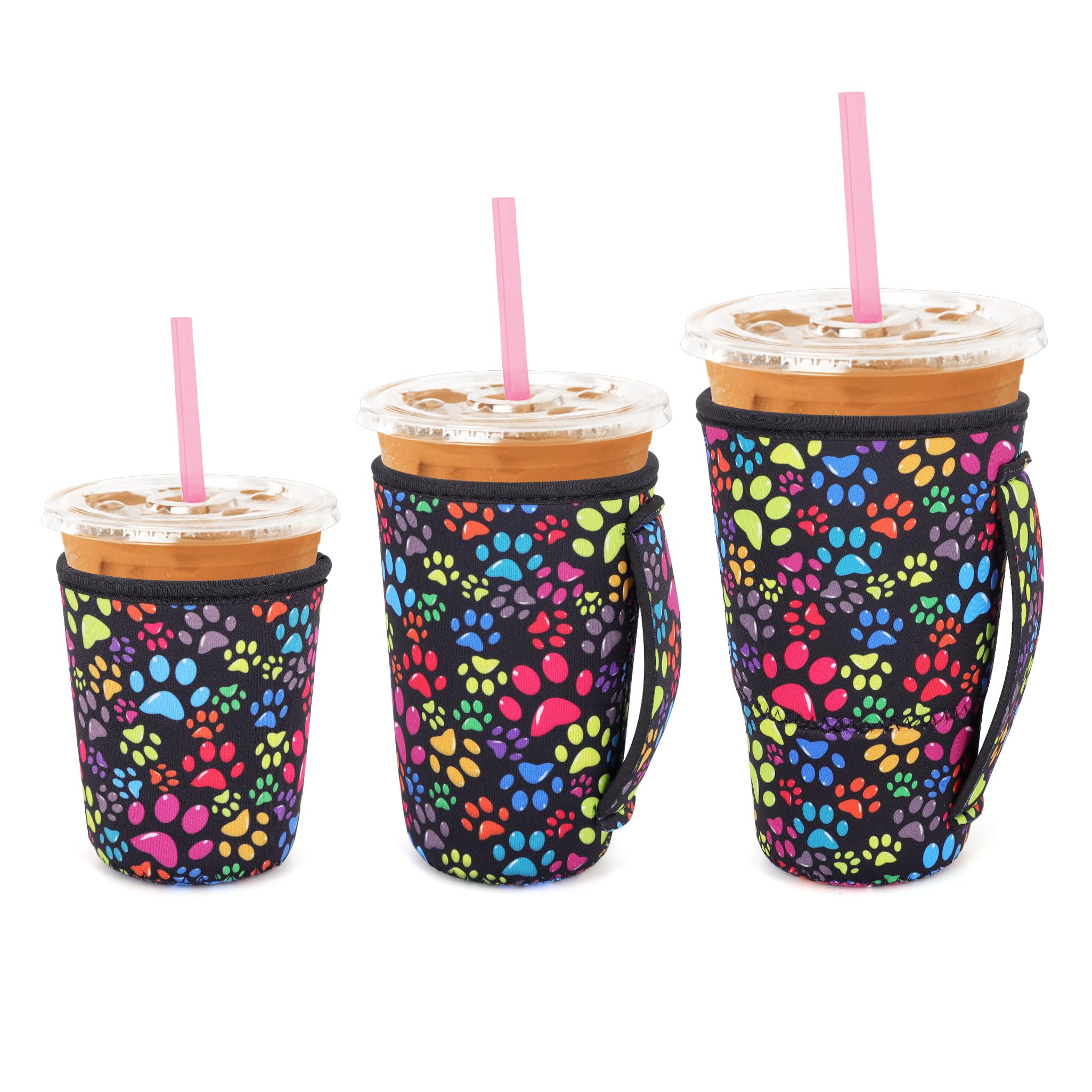 Snowso small iced coffee sleeve keeps hands dry and cups cold