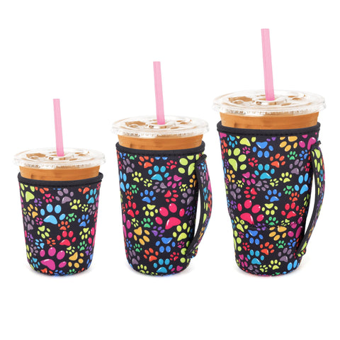 Snowso small iced coffee sleeve keeps hands dry and cups cold