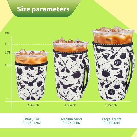 Snowso Wizard's Trip small sleeve fits 16-18oz cups for on-the-go sipping
