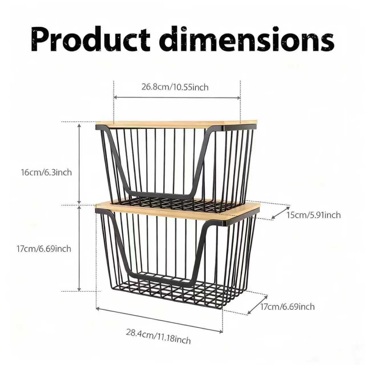Snpwne versatile basket for laundry room, pantry, or utility areas.