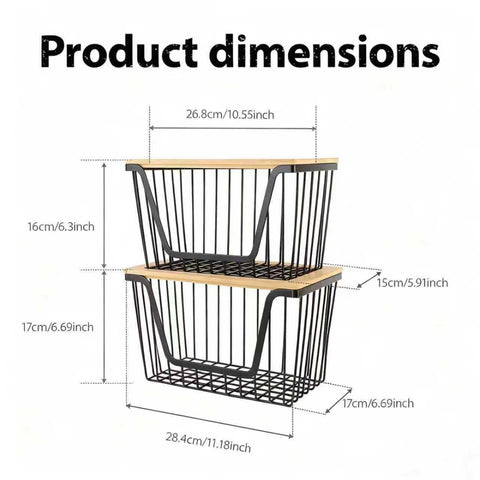Snpwne versatile basket for laundry room, pantry, or utility areas.