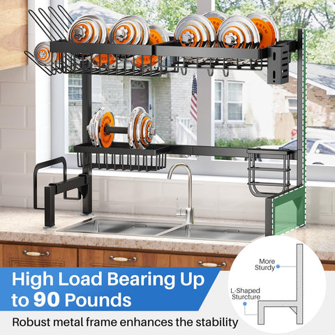 SNTD sturdy frame supports glassware and knives with stability.