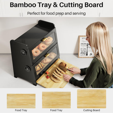 SNTD Bread Box dual-zone design enables different bread types at ideal humidity