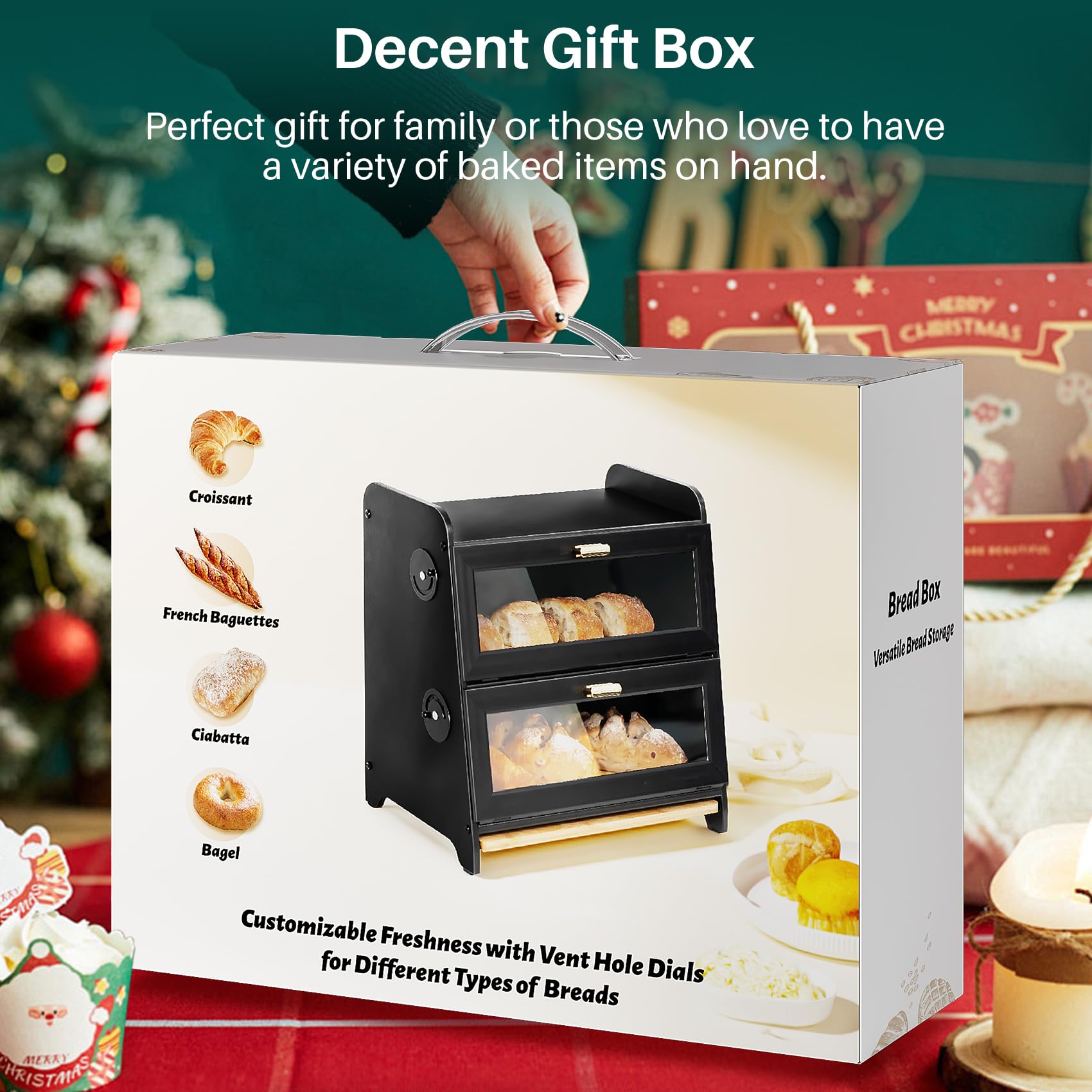 SNTD Bread Box pest-blocking airtight seal on counter