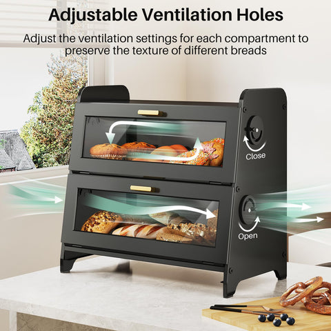 SNTD Bread Box side vent dial control highlights adjustable airflow