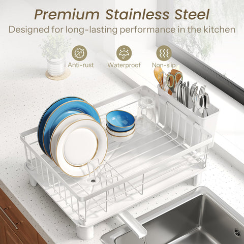 SNTD anti-slip caps protect countertops while keeping the rack stable.