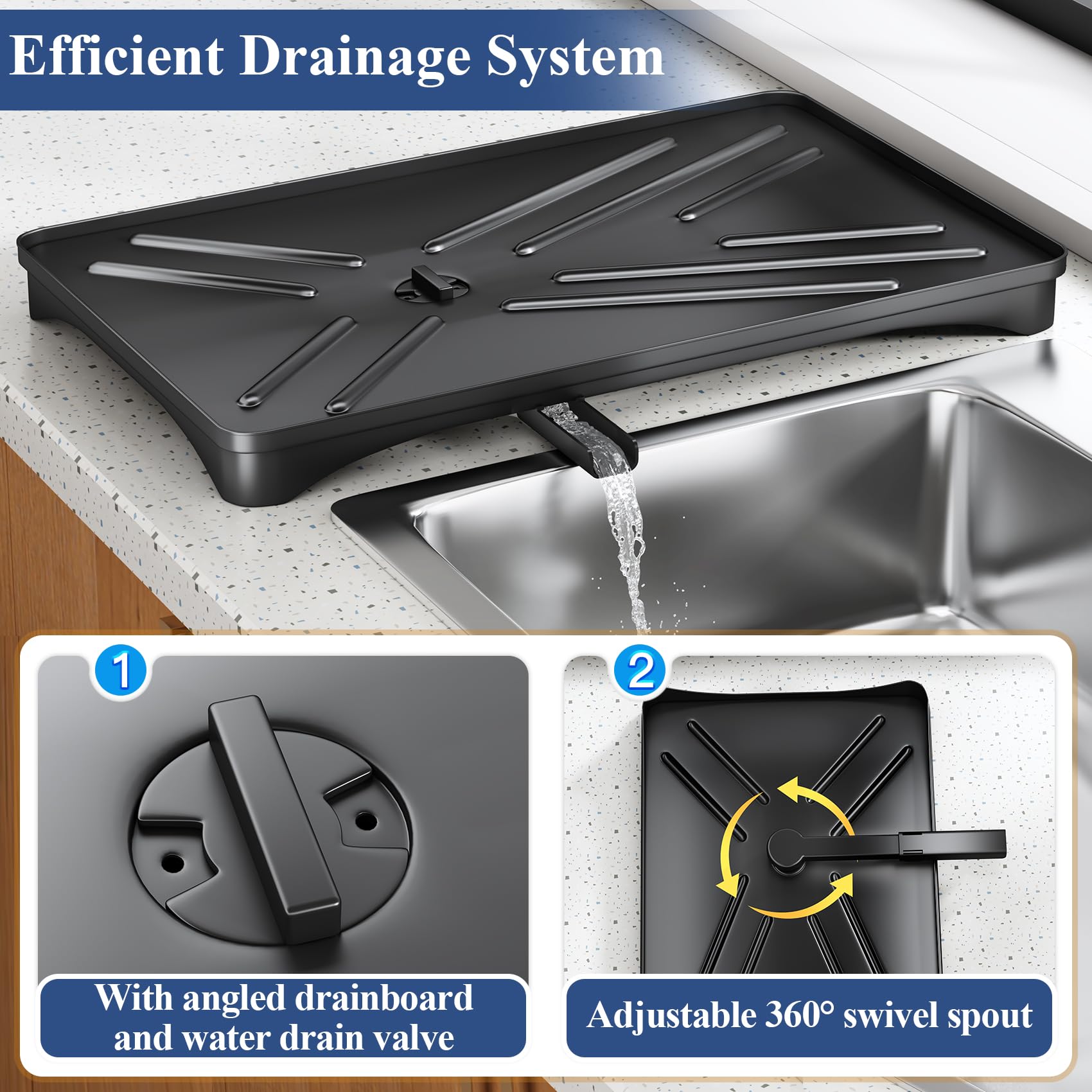 SNTD dish drying rack made from rustproof steel for longevity.