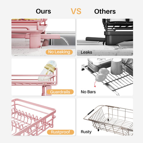 SNTD dish drying rack rustproof materials ensure long-lasting kitchen organization