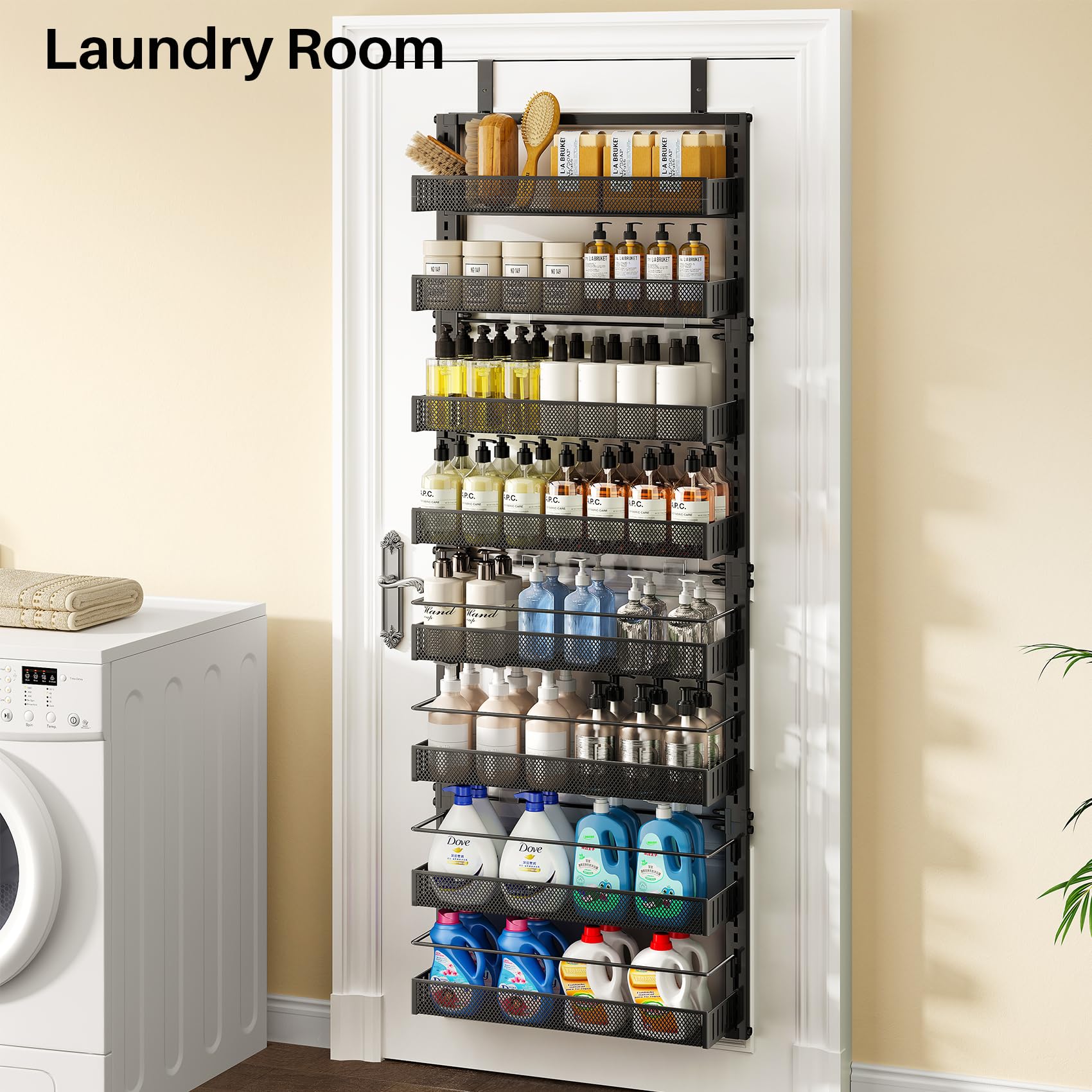 SNTD ready-to-install design enhances kitchen organization behind doors.