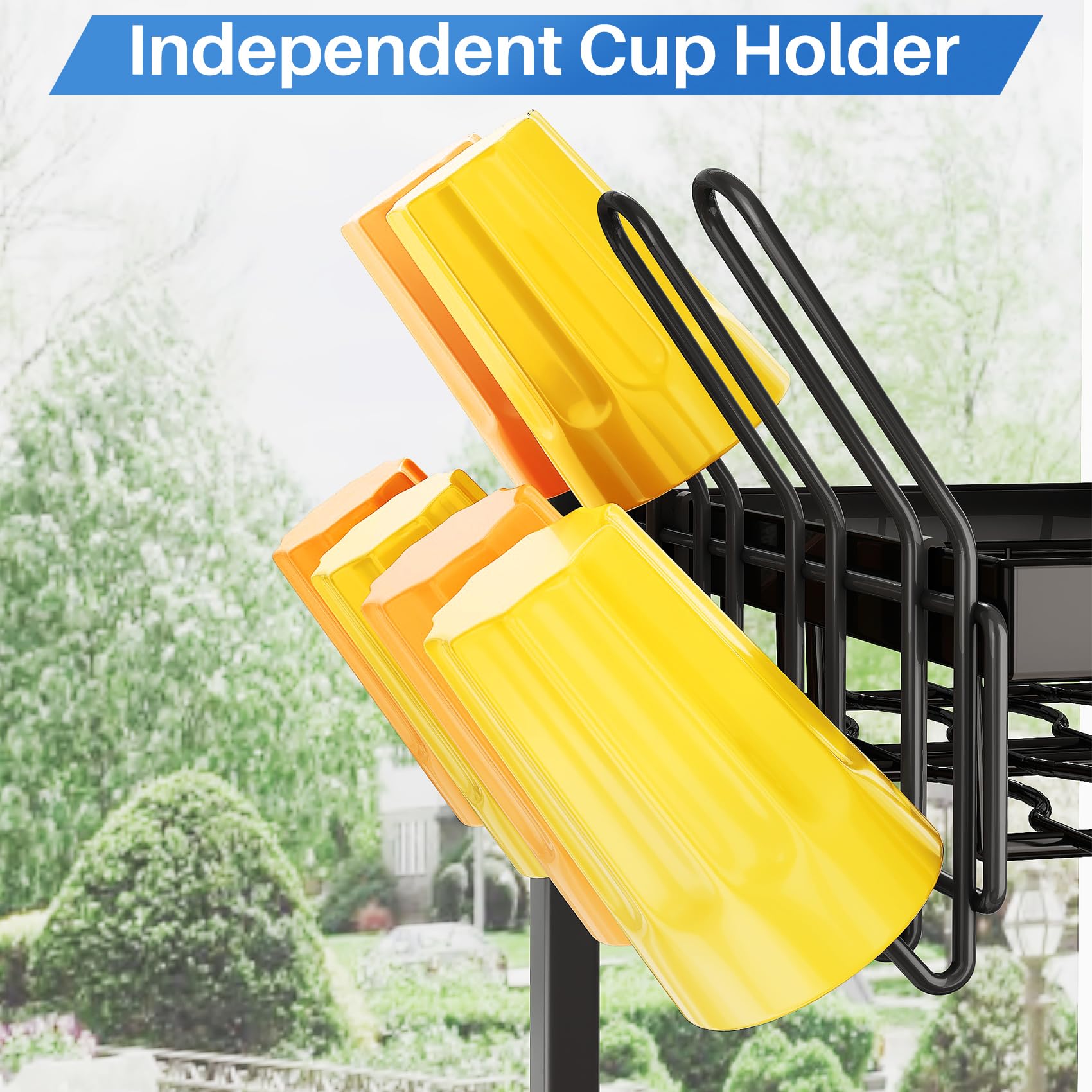 SNTD over-the-sink rack reduces counter clutter for a tidier kitchen.