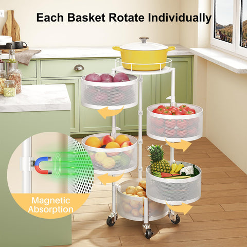 SNTD kitchen organizer on wheels for flexible placement