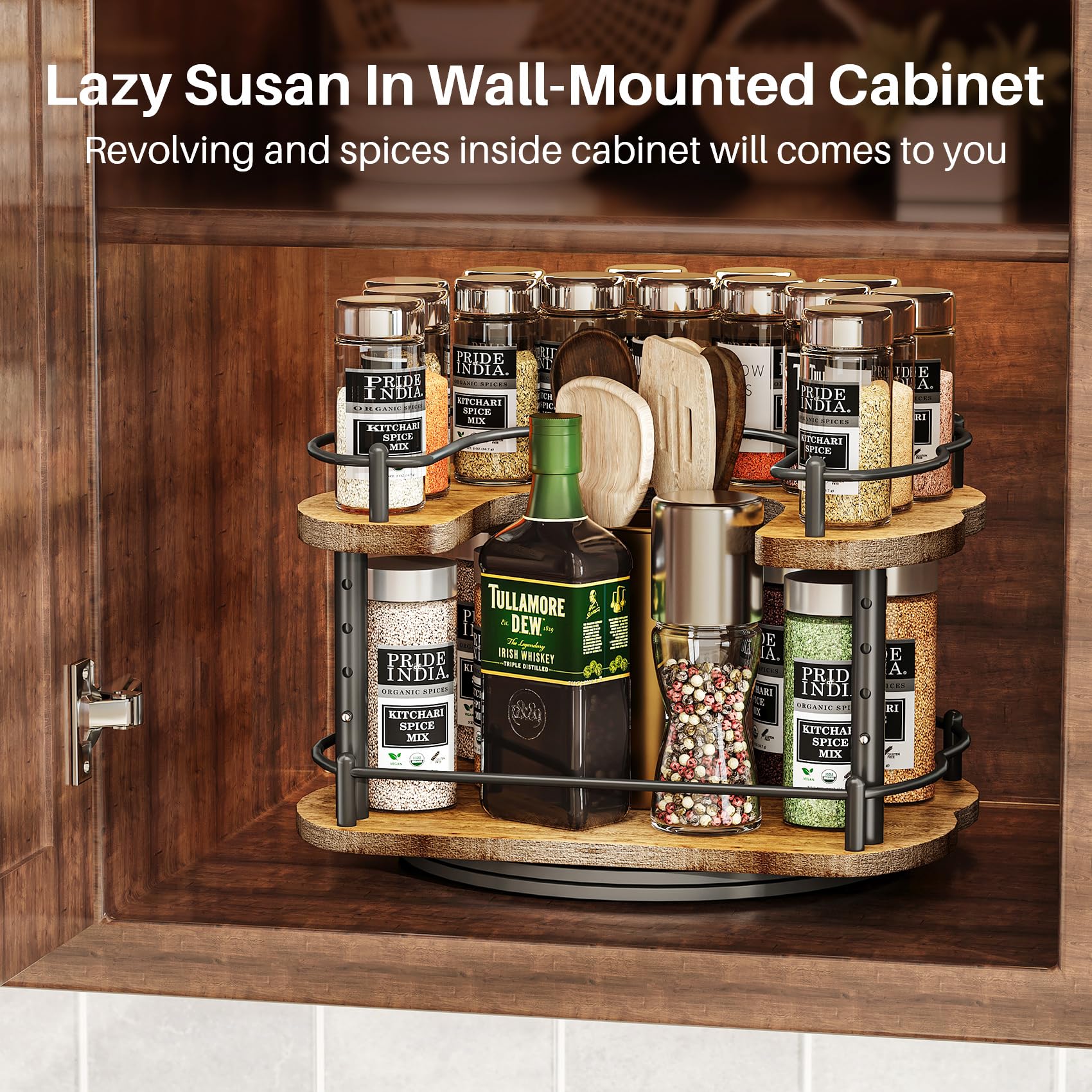 SNTD Lazy Susan quick 5 minute assembly for fast setup.