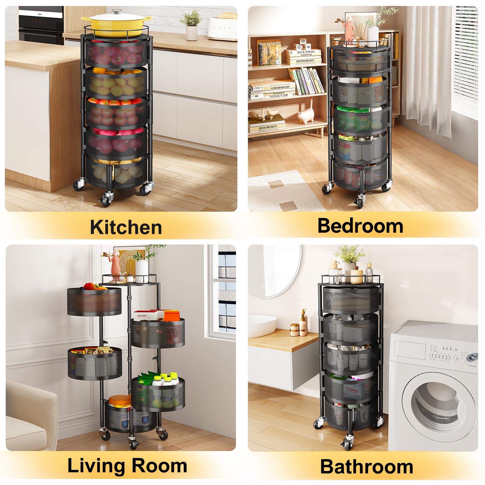 SNTD multi-use storage bin for fruit and vegetables or toys.