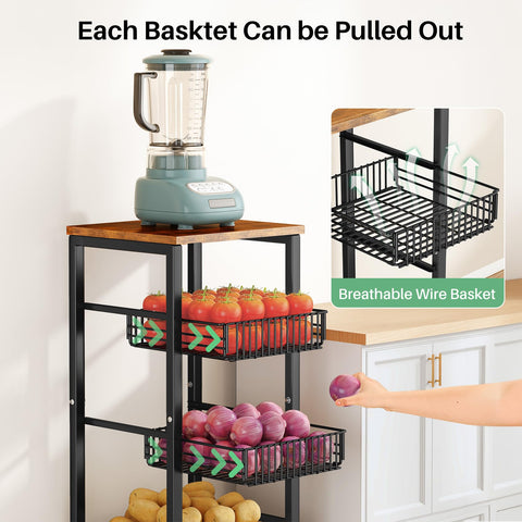 SNTD rolling rack with smooth wheels for flexible placement in the kitchen.